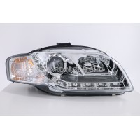 AUDI A4 B7 05-08 Chrome Projecteor Head Lamp w LED AUDI A4 B7 05-08 Chrome Projecteor Head Lamp w LED